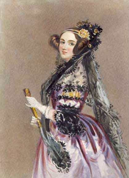 Ada Lovelace. Artist: Alfred Edward Chalon, license: public domain