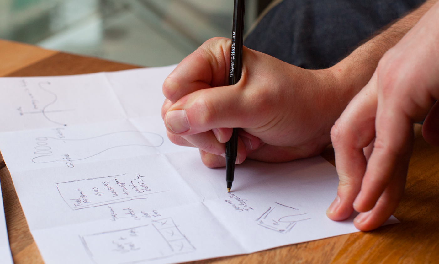sketching in a design sprint