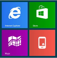 Windows icons work great as a single colour background